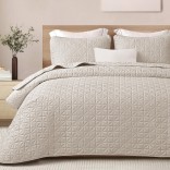 Кувертюра с калъфки БЕЖОВО